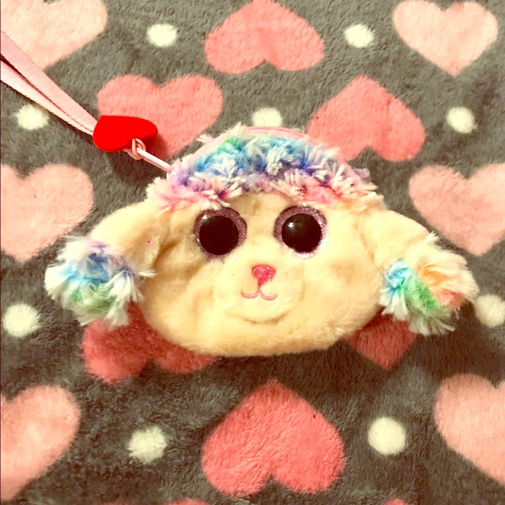 Poodle coin purse